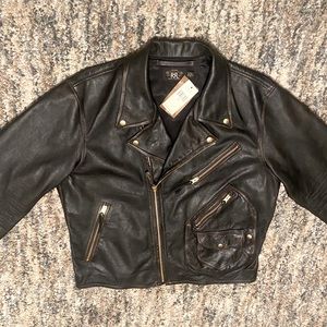 Ralph Lauren leather Moto jacket